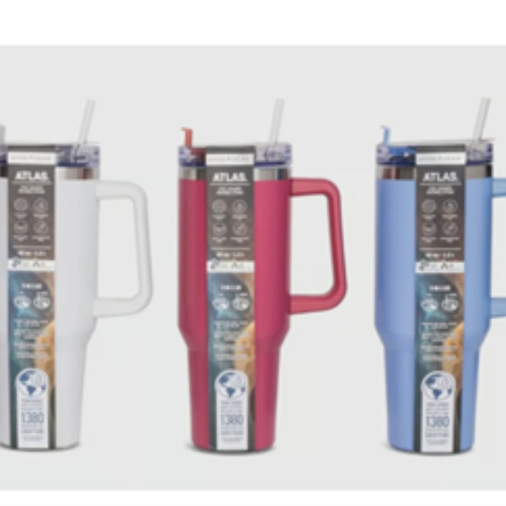 NEW [Atlas] Hydragear Powder 40oz. Water Bottle Drink Tumbler, Dishwasher Safe! - Picture 8 of 11